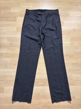 Men's Charcoal Dress Pants - Classic Tailored Finish